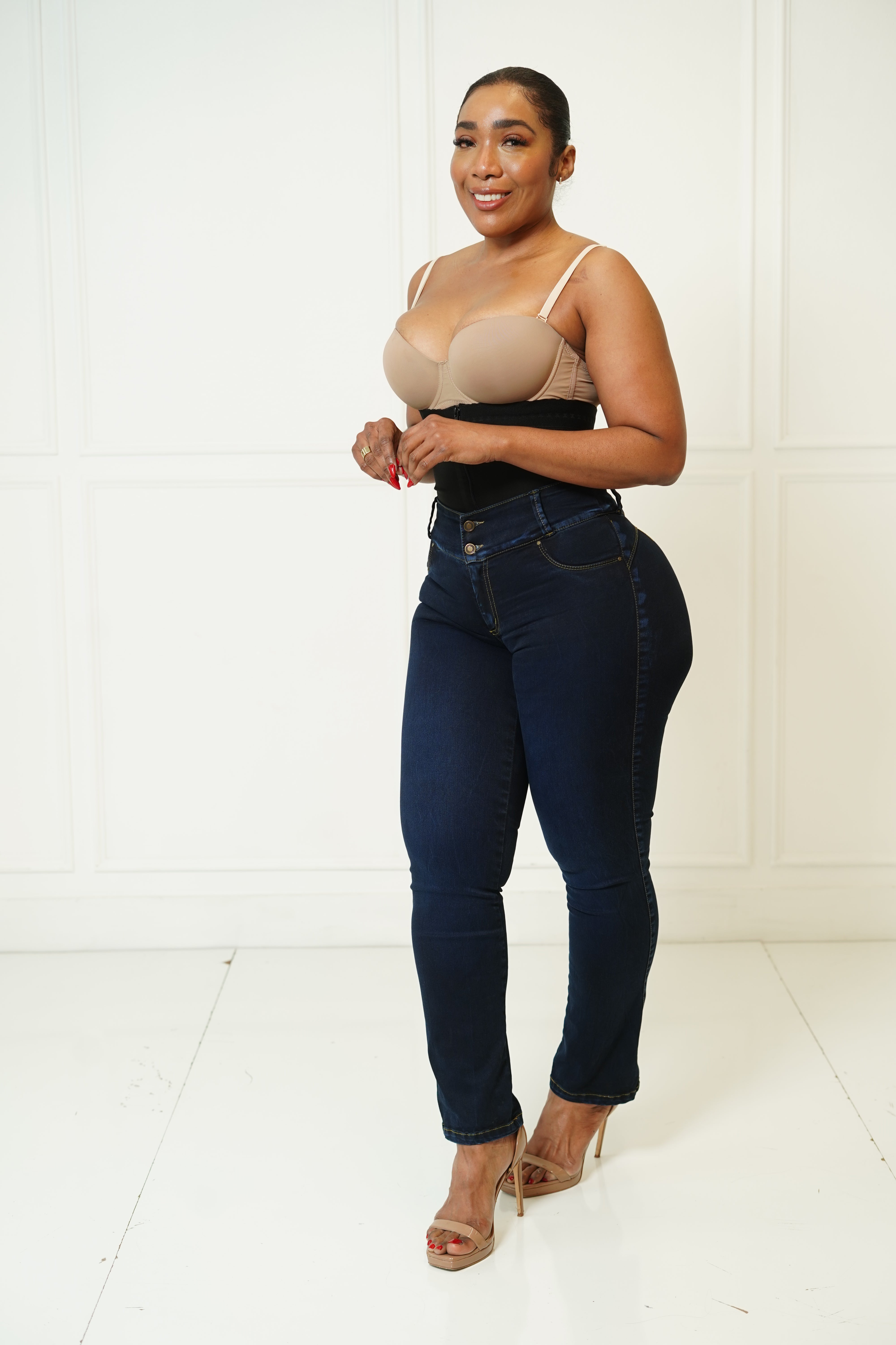 Shapewow Snatched and Stacked Straight leg Jeans