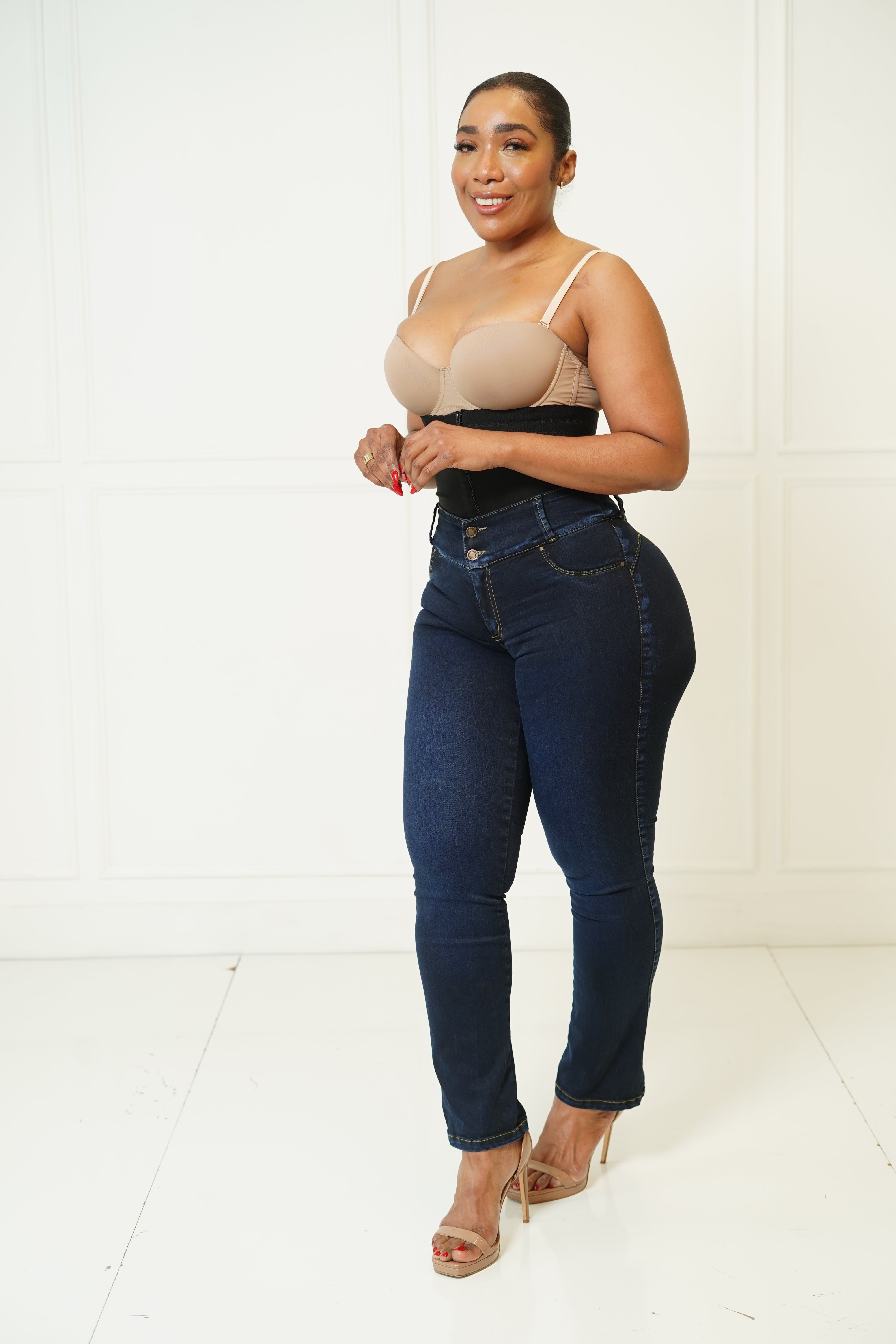 Shapewow Snatched and Stacked Straight leg Jeans