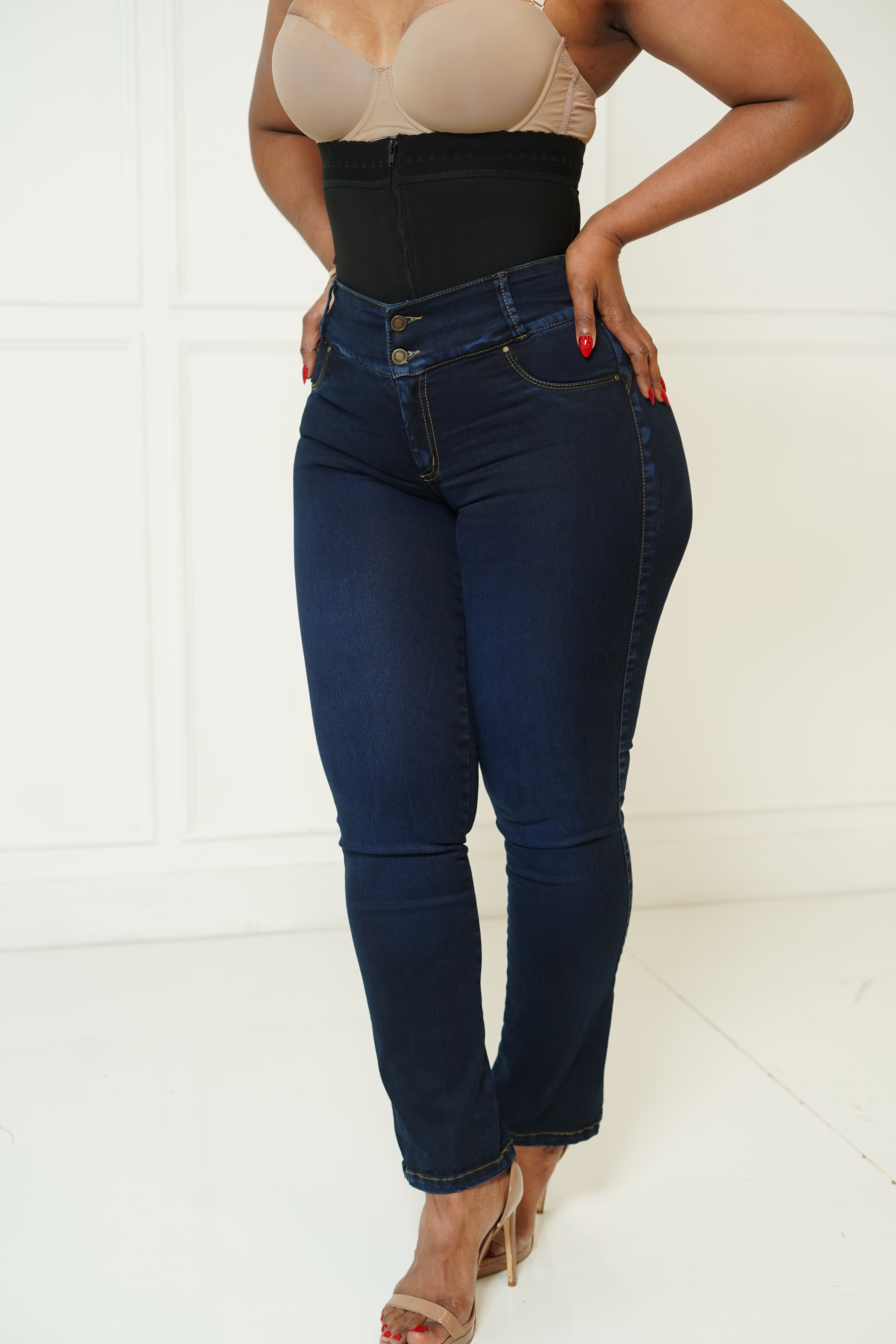 Shapewow Snatched and Stacked Straight leg Jeans