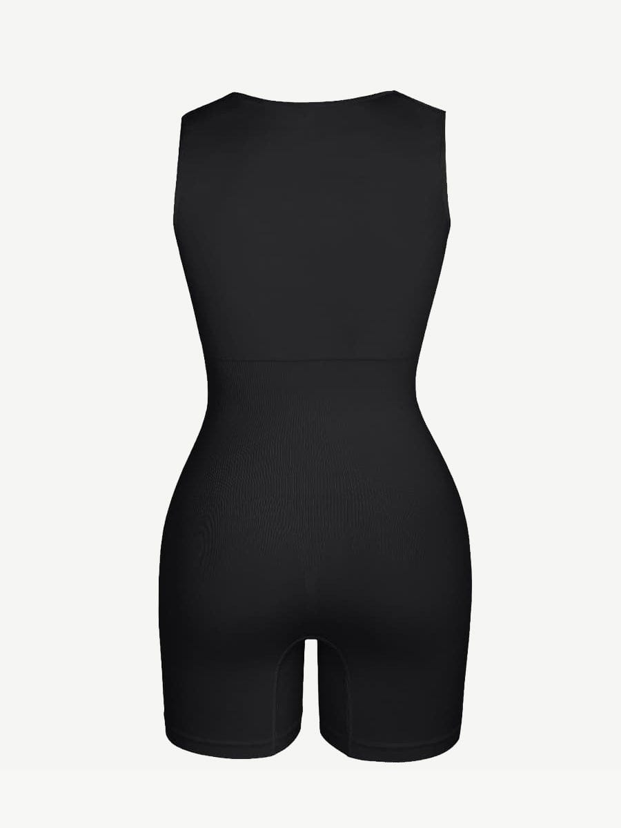 Square Neck Shaping Jumpsuit with Waist & Belly Control