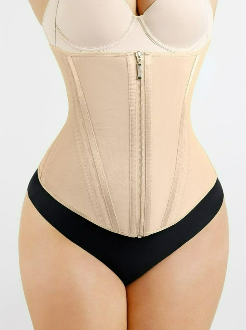 Shapewow PowerCurve Waist Trainer with 15 Steel Bones for Maximum Tummy Control