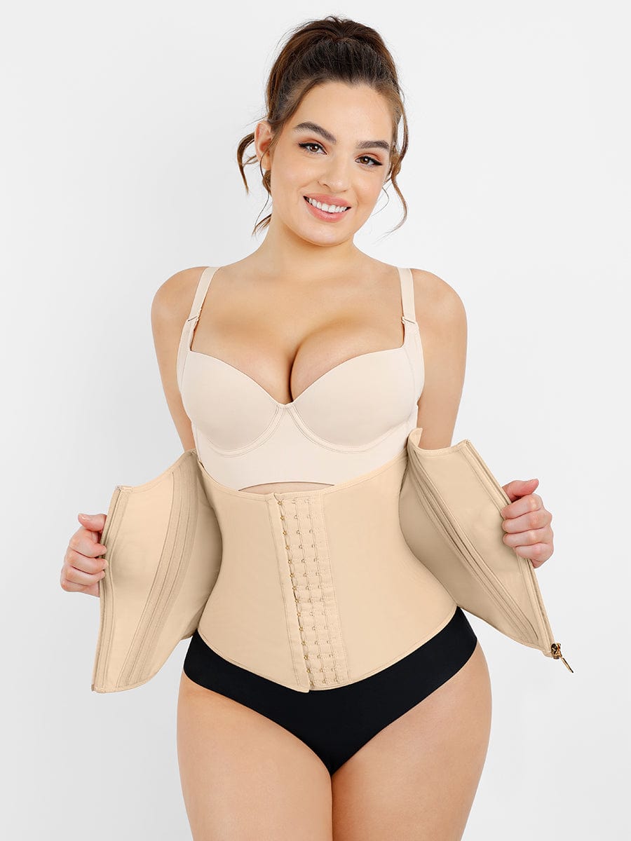 Shapewow PowerCurve Waist Trainer with 15 Steel Bones for Maximum Tummy Control