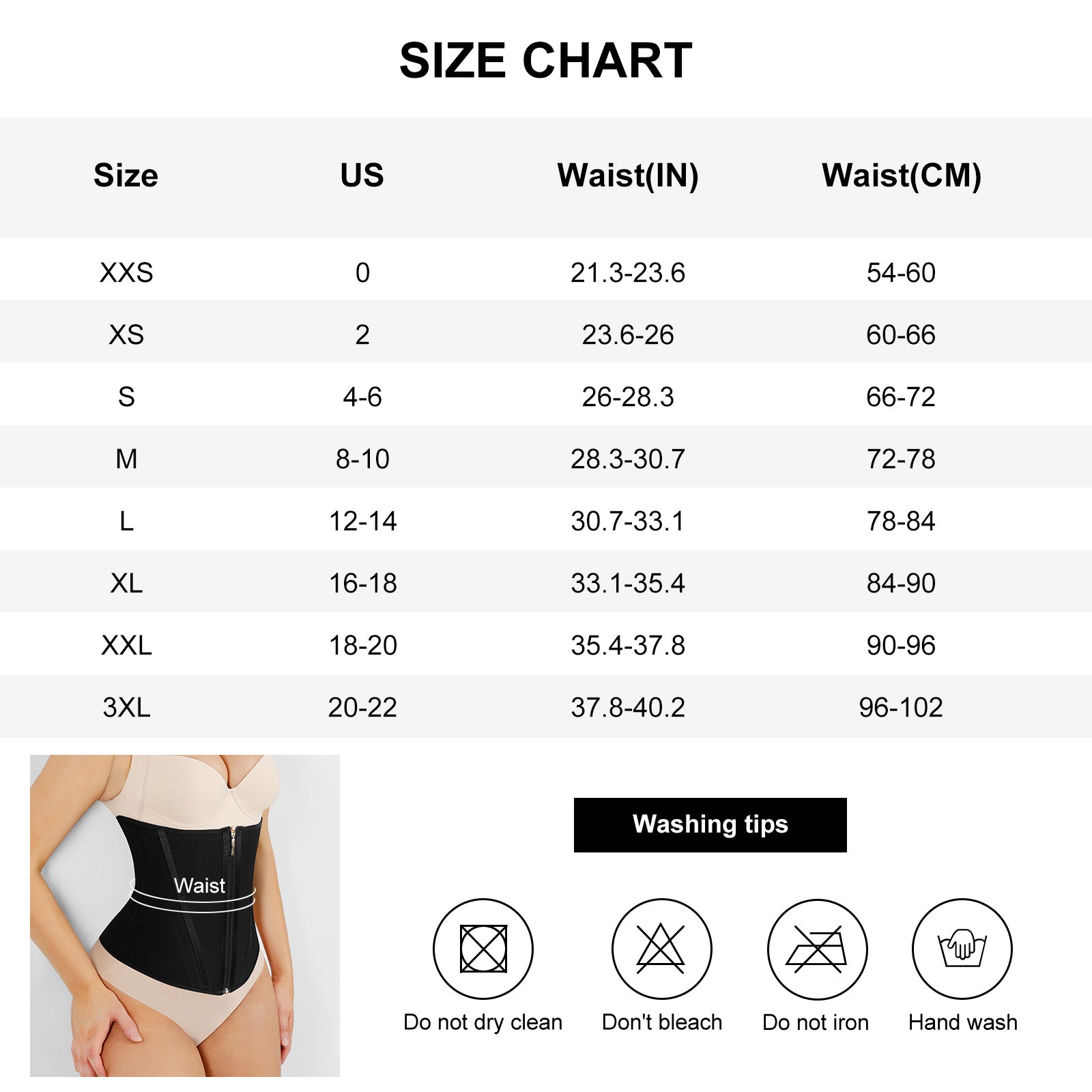 Shapewow PowerCurve Waist Trainer with 15 Steel Bones for Maximum Tummy Control